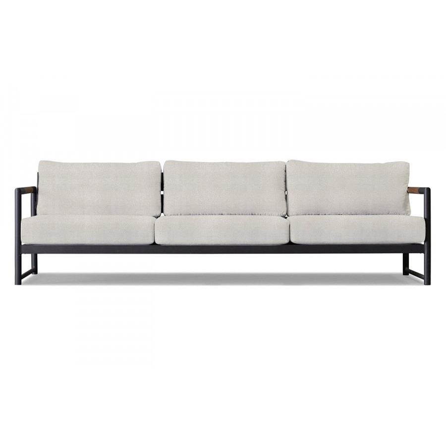 Harbour Breeze Xl 3 Seat Sofa - Aluminum Asteroid, Riviera Ivory