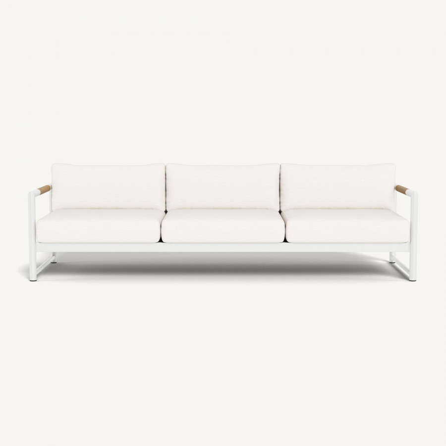 Harbour Breeze Xl 3 Seat Sofa - Aluminum White, Panama Blanco