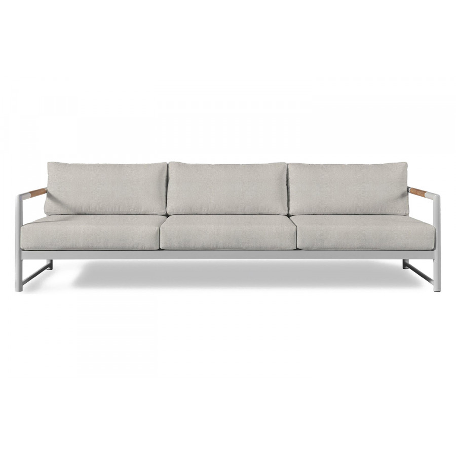 Harbour Breeze Xl 3 Seat Sofa - Aluminum White, Riviera Ivory