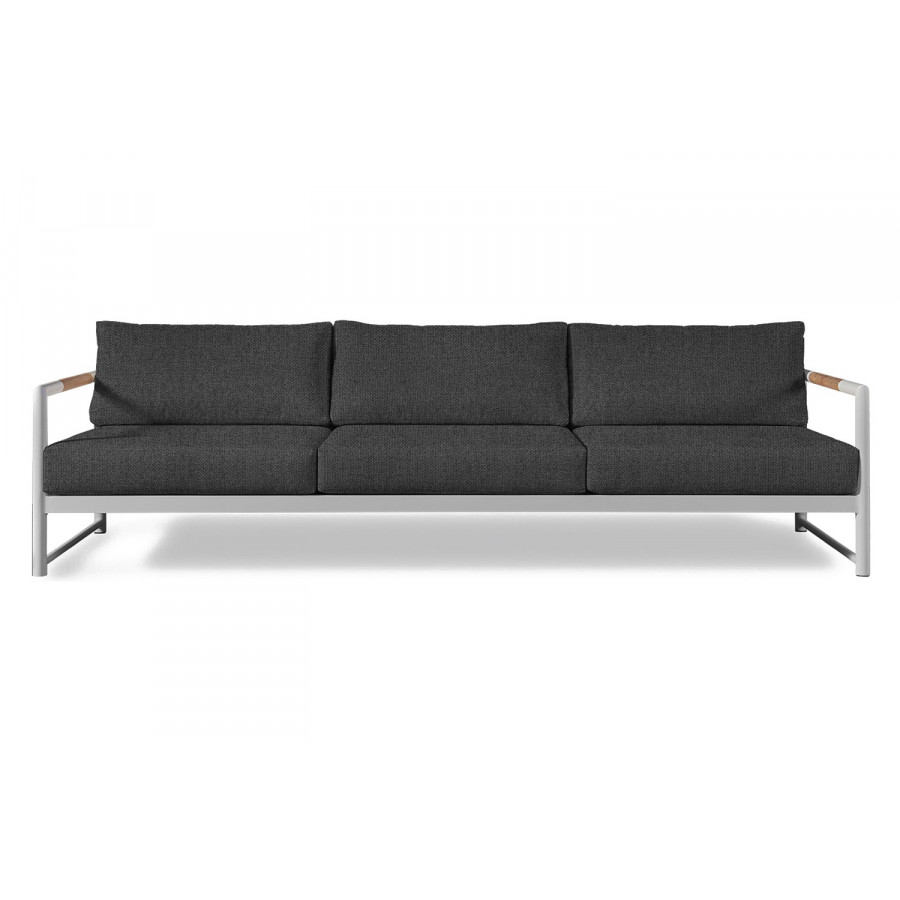 Harbour Breeze Xl 3 Seat Sofa - Aluminum White, Siesta Slate