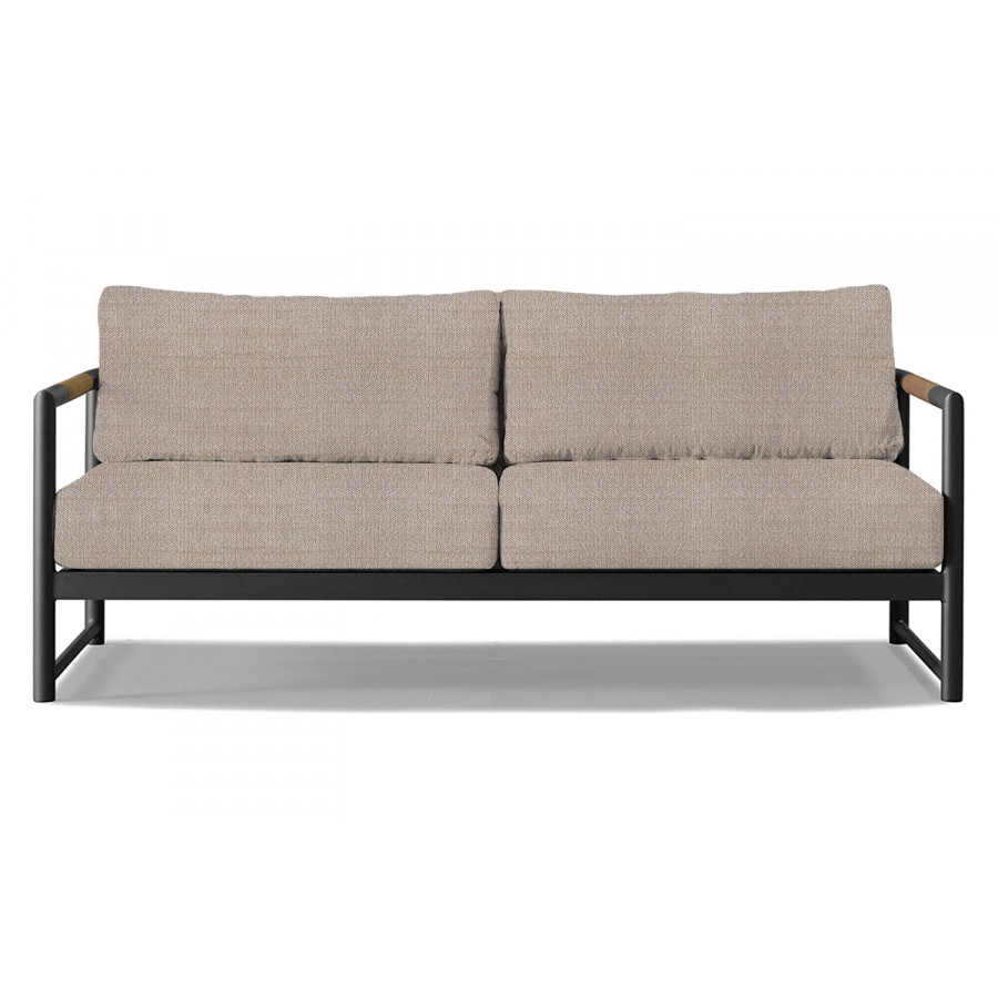 Harbour Breeze Xl 2 Seat Sofa - Aluminum Asteroid, Siesta Taupe