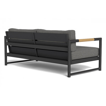 Harbour Breeze Xl 2 Seat Sofa - Aluminum White, Lisos Piedra