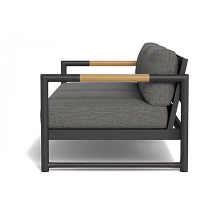 Harbour Breeze Xl 2 Seat Sofa - Aluminum White, Lisos Piedra