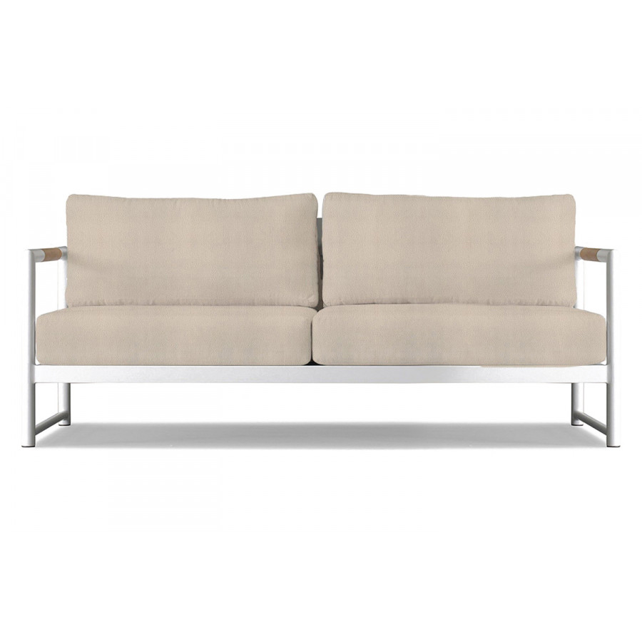 Harbour Breeze Xl 2 Seat Sofa - Aluminum White, Riviera Sand