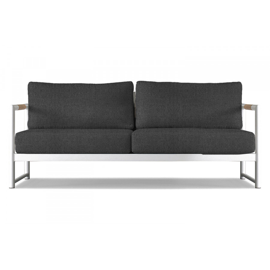 Harbour Breeze Xl 2 Seat Sofa - Aluminum White, Siesta Slate