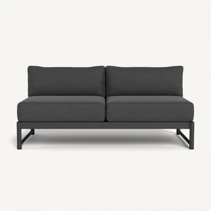 Harbour Breeze Xl Aluminum 2 Seat Armless Sofa