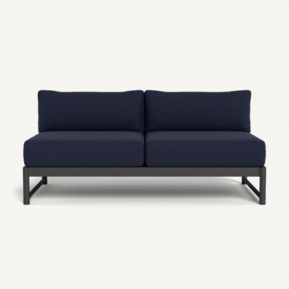 Harbour Breeze Xl Aluminum 2 Seat Armless Sofa