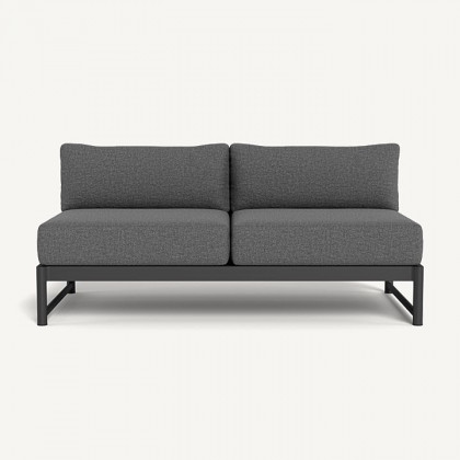 Harbour Breeze Xl Aluminum 2 Seat Armless Sofa