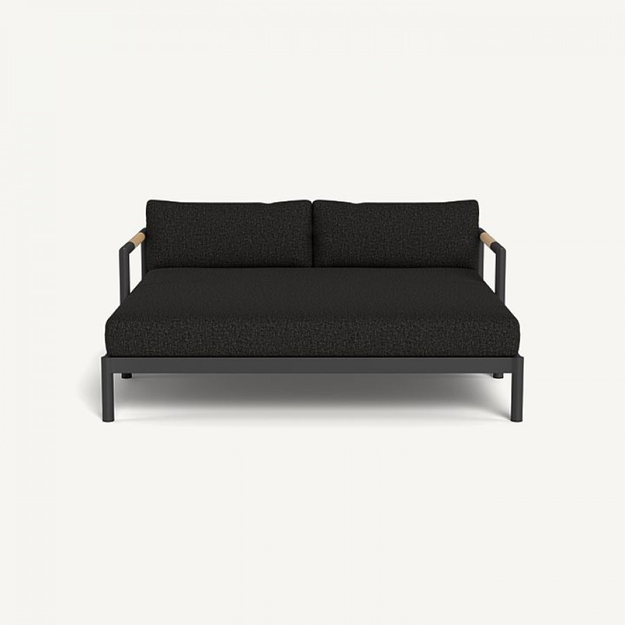 Harbour Breeze Xl Aluminum Daybed - Aluminum Asteroid / Copacabana Midnight