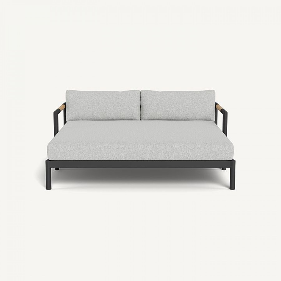 Harbour Breeze Xl Aluminum Daybed - Aluminum Asteroid / Copacabana Sand