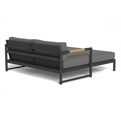 Harbour Breeze Xl Daybed - Aluminum Asteroid, Copacabana Sand