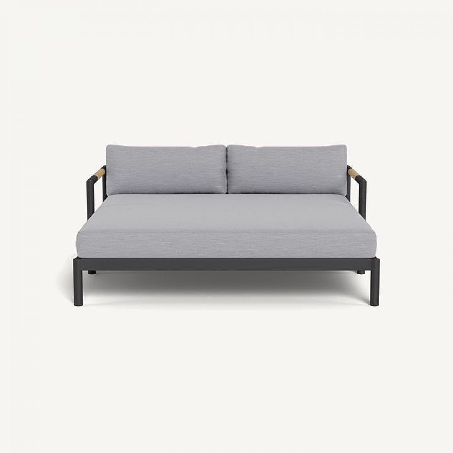 Harbour Breeze Xl Aluminum Daybed - Aluminum Asteroid / Panama Cloud