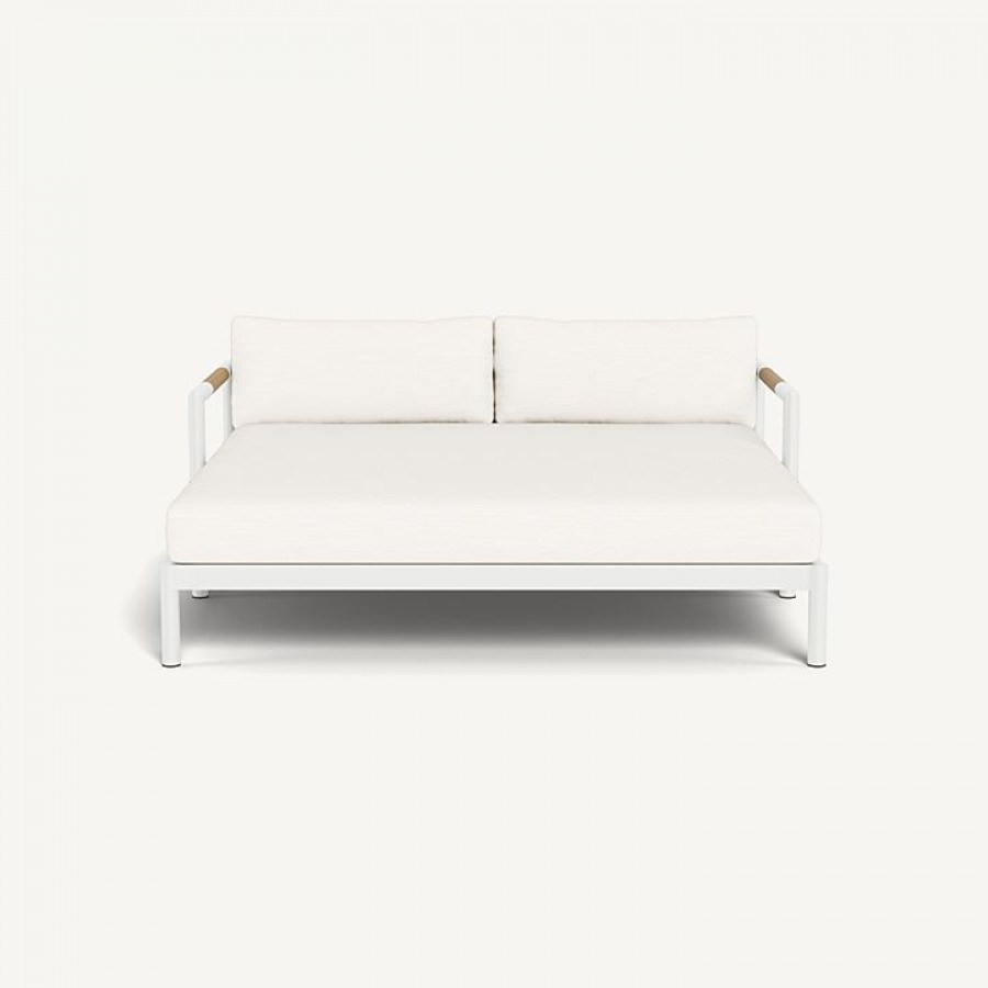 Harbour Breeze Xl Aluminum Daybed - Aluminum White / Panama Blanco