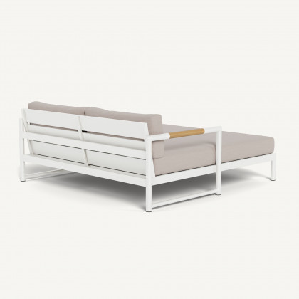 Harbour Breeze Xl Daybed - Aluminum White, Panama Marble