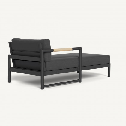Harbour Breeze Xl Chaise Left - Aluminum Asteroid, Panama Grafito