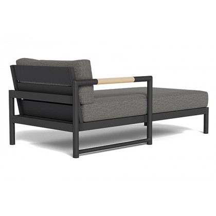 Harbour Breeze Xl Chaise Left - Aluminum White, Riviera Sand
