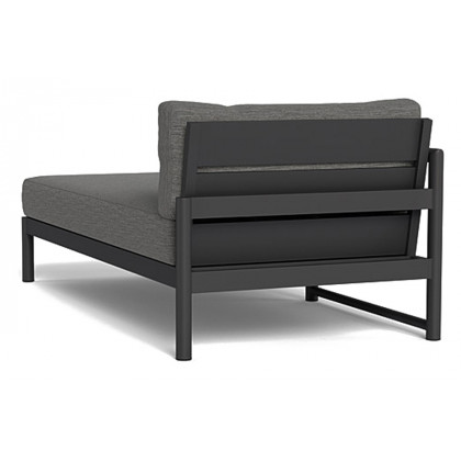 Harbour Breeze Xl Chaise Left - Aluminum White, Riviera Sand