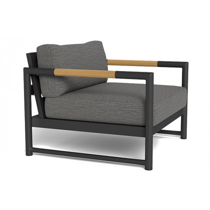 Harbour Breeze Xl Lounge Chair - Aluminum Asteroid, Panama Blanco