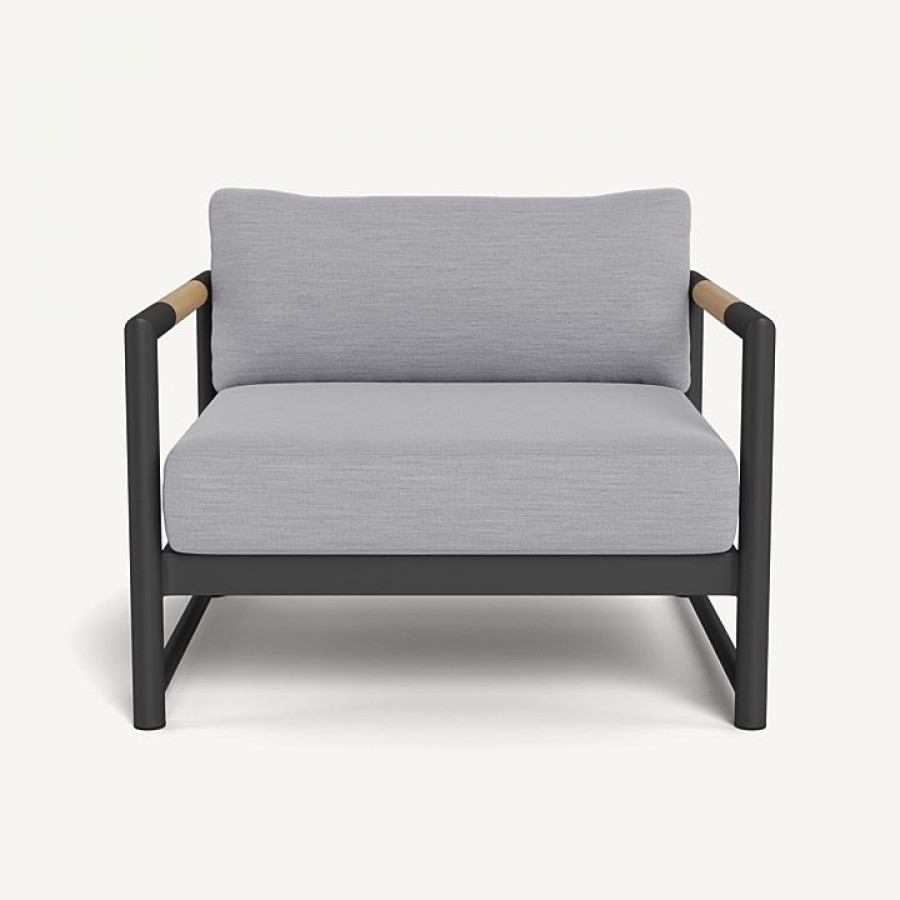 Harbour Breeze Xl Aluminum Lounge Chair - Aluminum Asteroid / Panama Cloud