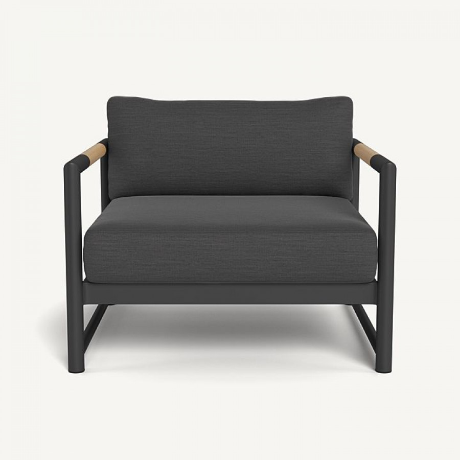 Harbour Breeze Xl Aluminum Lounge Chair - Aluminum Asteroid / Panama Grafito