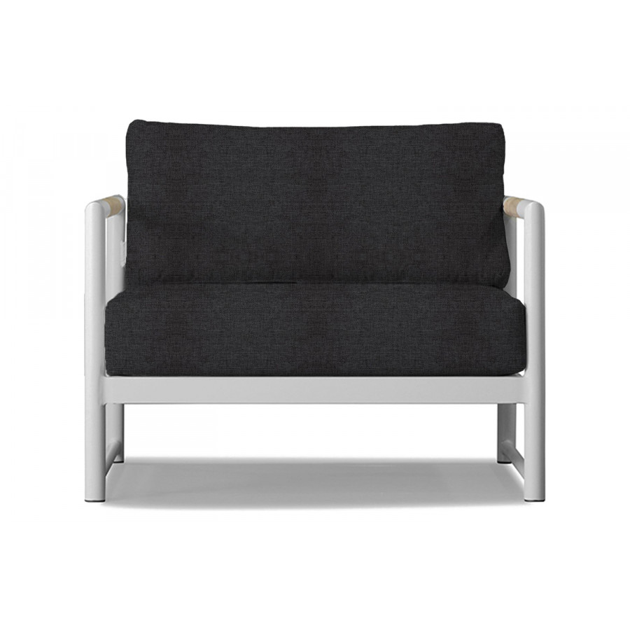 Harbour Breeze Xl Lounge Chair - Aluminum White, Copacabana Midnight