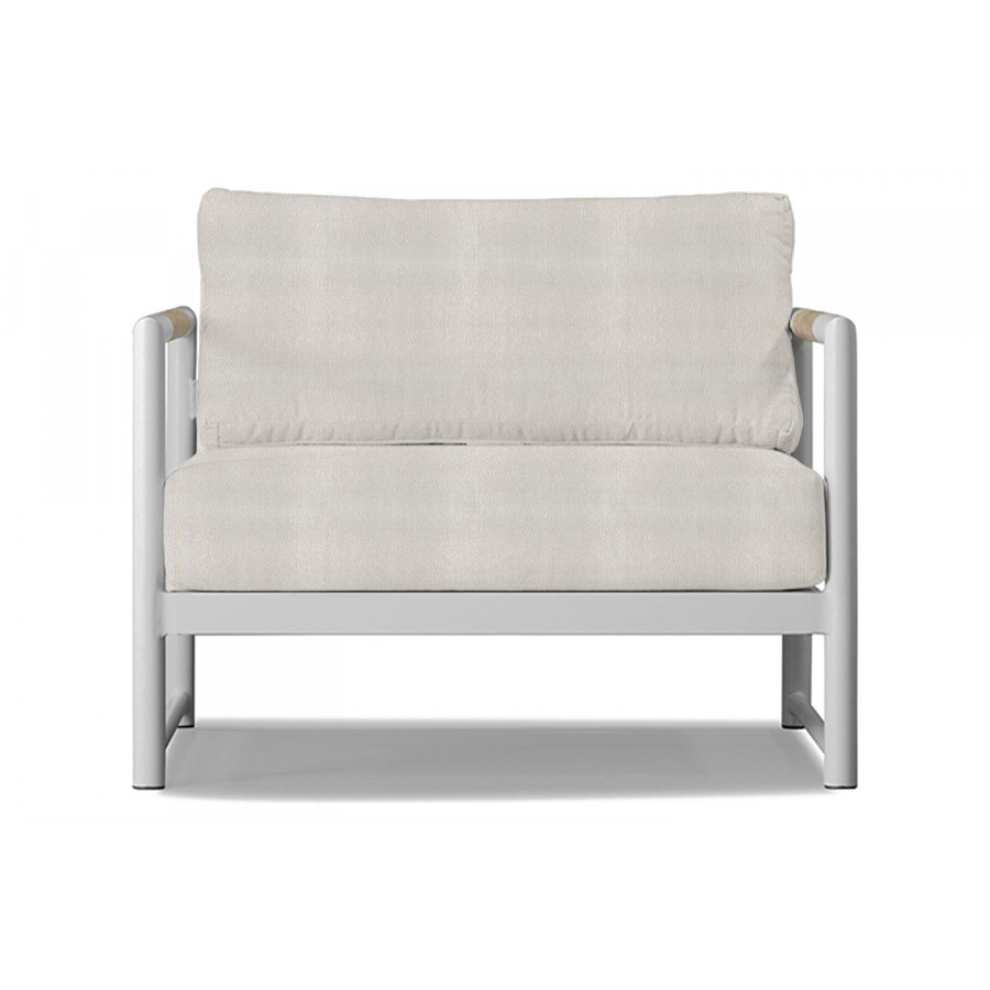 Harbour Breeze Xl Lounge Chair - Aluminum White, Riviera Ivory