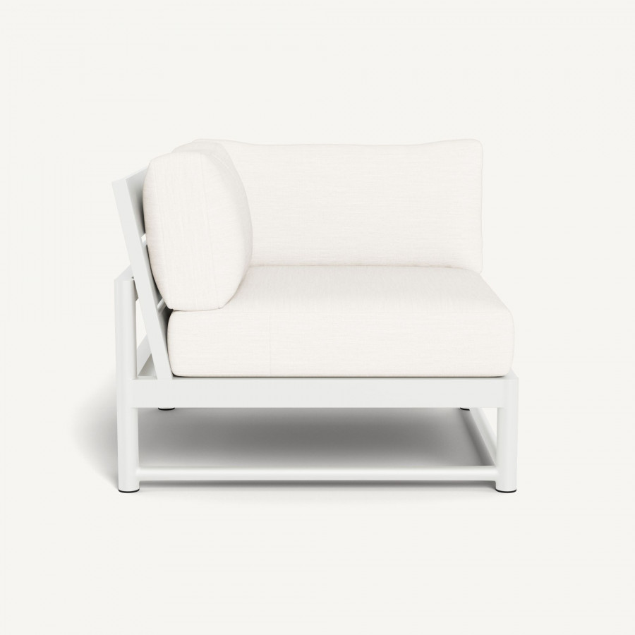 Harbour Breeze Xl Corner - Aluminum White, Panama Blanco