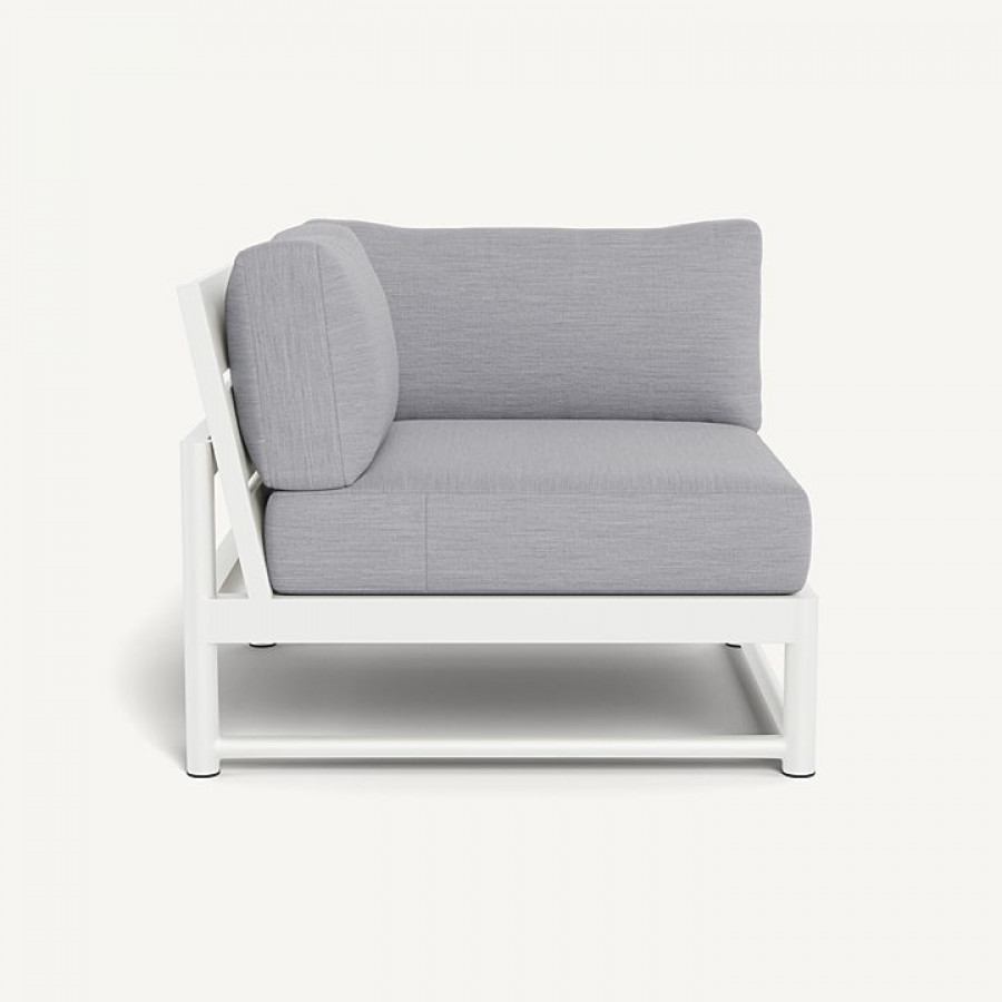 Harbour Breeze Xl Aluminum Corner - Aluminum White / Panama Cloud