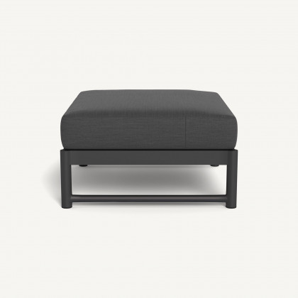 Harbour Breeze Xl Aluminum Ottoman - Aluminum Asteroid / Panama Grafito