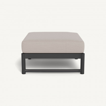 Harbour Breeze Xl Aluminum Ottoman - Aluminum Asteroid / Panama Marble