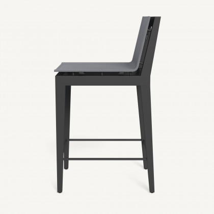 Harbour Byron Aluminum Counter Stool - Aluminum Asteroid / Batyline Silver