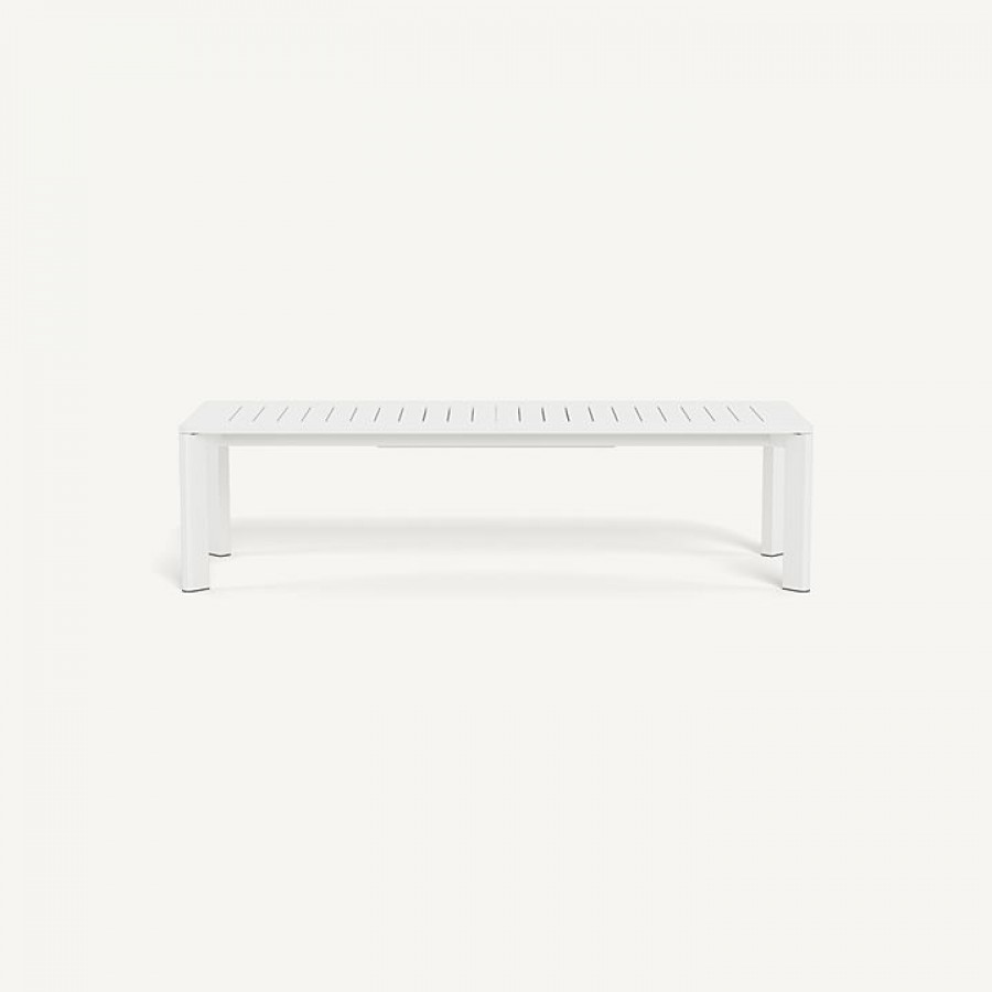 Harbour Byron Aluminum Extension Dining Table - Aluminum White