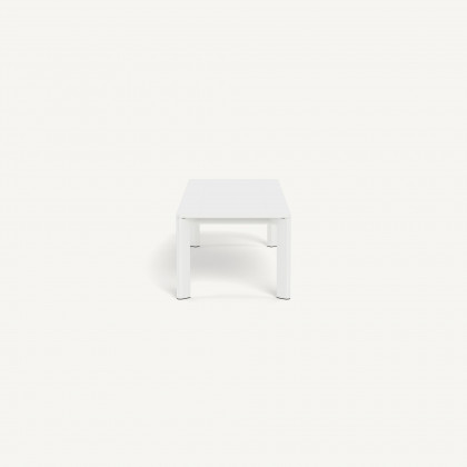 Harbour Byron Aluminum Extension Dining Table - Aluminum White