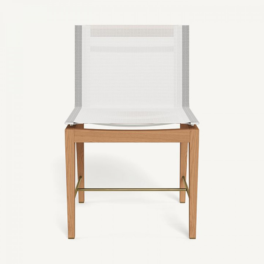 Harbour Byron Teak Dining Chair - Teak Natural / Batyline White