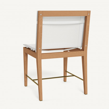 Harbour Byron Teak Dining Chair - Teak Natural / Batyline White