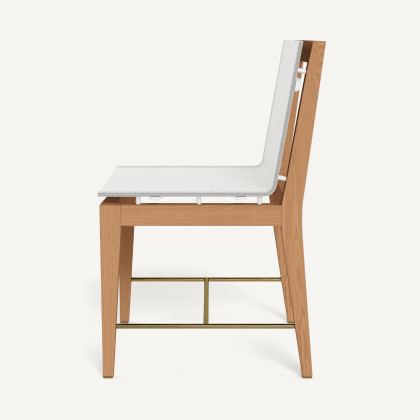 Harbour Byron Teak Dining Chair - Teak Natural / Batyline White
