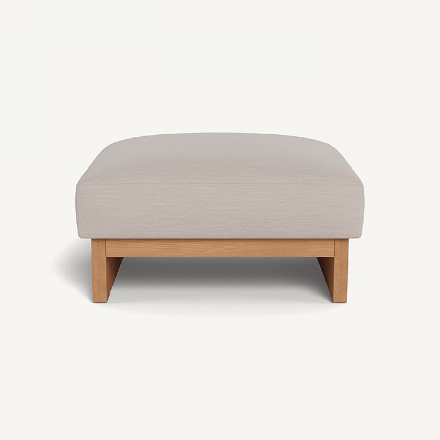 Harbour Catalina Ottoman - Teak Natural / Panama Marble