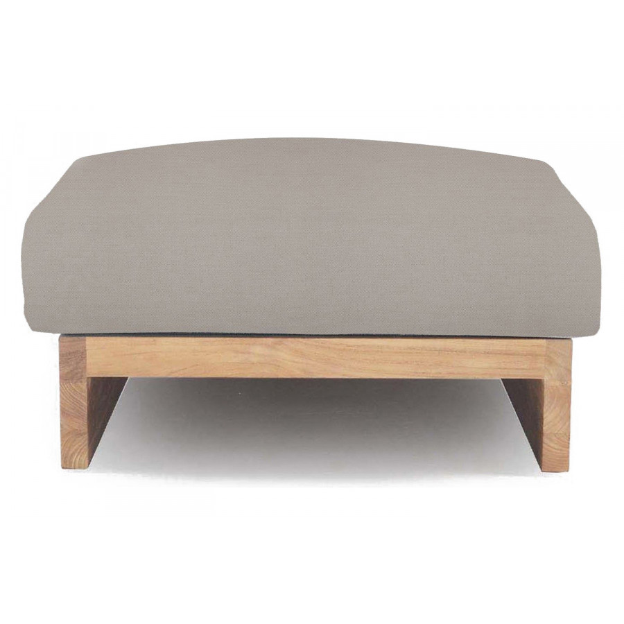 Harbour Catalina Ottoman - Teak Natural, Panama Marble