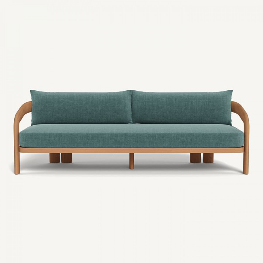 Harbour Chloe 3 Seat Sofa - Teak Natural / Altona Dew