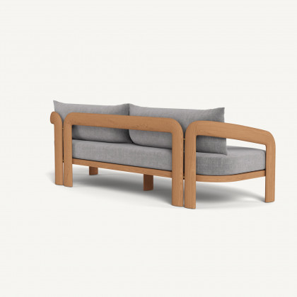 Harbour Chloe 3 Seat Sofa - Teak Natural / Altona Dove