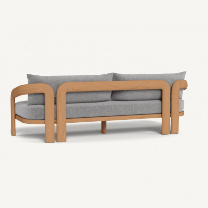 Harbour Chloe 3 Seat Sofa - Teak Natural / Altona Dove