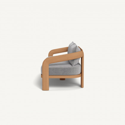 Harbour Chloe 3 Seat Sofa - Teak Natural / Altona Dove