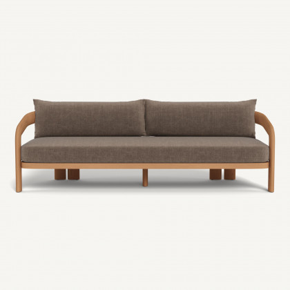 Harbour Chloe 3 Seat Sofa - Teak Natural / Altona Mink
