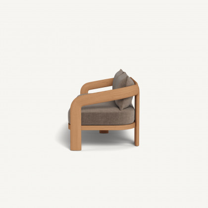 Harbour Chloe 3 Seat Sofa - Teak Natural / Altona Mink