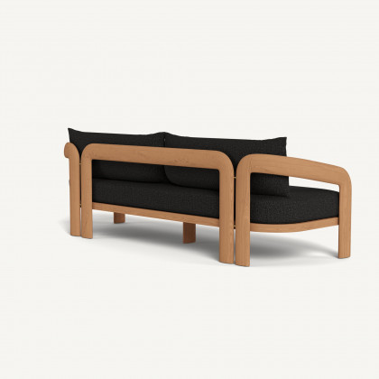 Harbour Chloe 3 Seat Sofa - Teak Natural / Copacabana Midnight