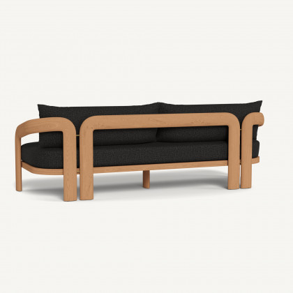 Harbour Chloe 3 Seat Sofa - Teak Natural / Copacabana Midnight
