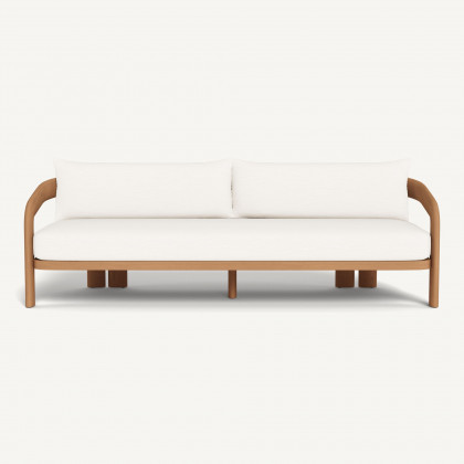 Harbour Chloe 3 Seat Sofa - Teak Natural / Panama Blanco