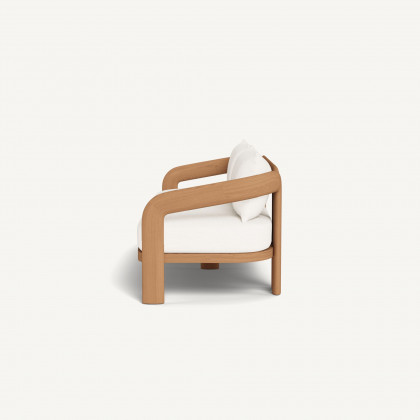 Harbour Chloe 3 Seat Sofa - Teak Natural / Panama Blanco