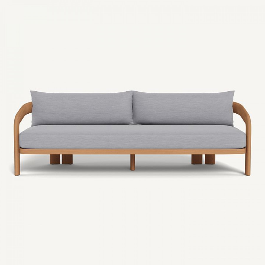 Harbour Chloe 3 Seat Sofa - Teak Natural / Panama Cloud