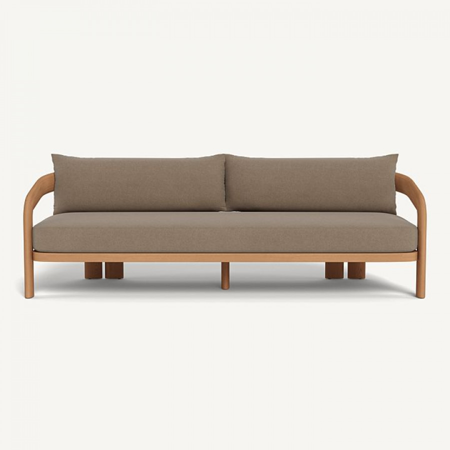 Harbour Chloe 3 Seat Sofa - Teak Natural / Panama Coco